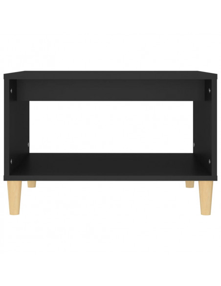 Tavolino da Salotto Nero 60x50x40 cm in Legno Multistrato