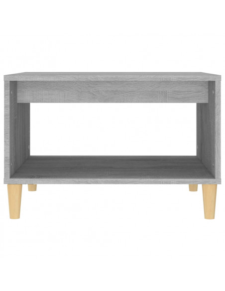 Tavolino da Salotto Grigio Sonoma 60x50x40 cm Legno Multistrato