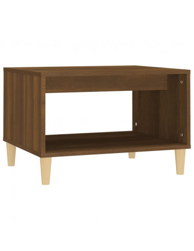 Tavolino da Salotto Rovere Marrone 60x50x40cm Legno Multistrato