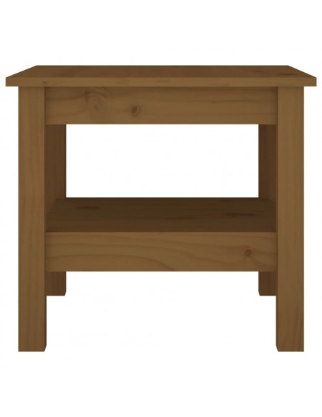Tavolino da Salotto Miele 45x45x40 cm Legno Massello di Pino