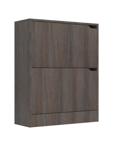 Scarpiera 2 Ante Grigio Rovere Sonoma 59x24x74cm Multistrato