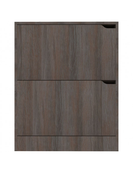 Scarpiera 2 Ante Grigio Rovere Sonoma 59x24x74cm Multistrato