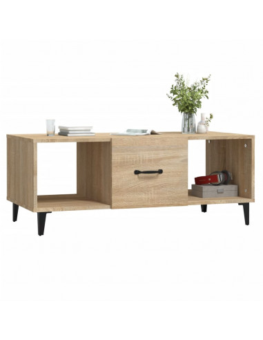 Tavolino da Salotto Rovere Sonoma 102x50x40cm Legno Multistrato