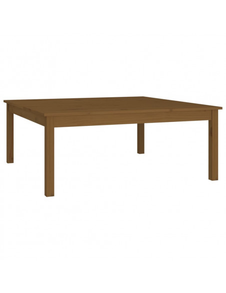 Tavolino da Salotto Miele 100x100x40 cm Legno Massello di Pino