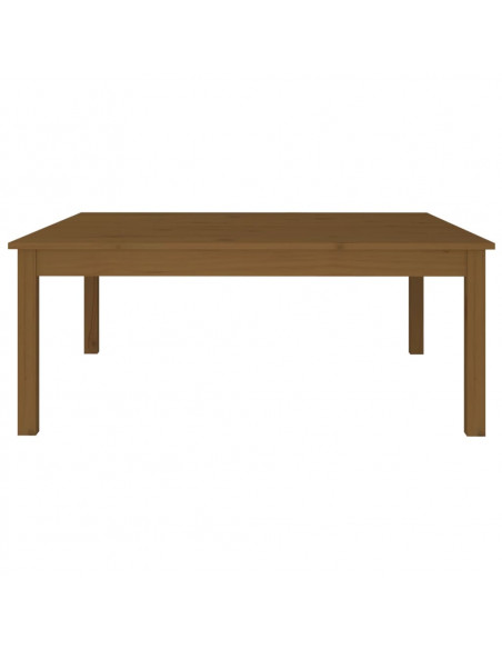 Tavolino da Salotto Miele 100x100x40 cm Legno Massello di Pino
