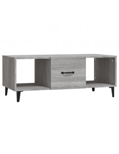 Tavolino da Salotto Grigio Sonoma 102x50x40cm Legno Multistrato
