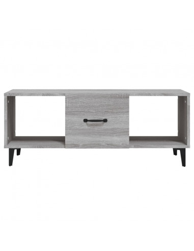 Tavolino da Salotto Grigio Sonoma 102x50x40cm Legno Multistrato