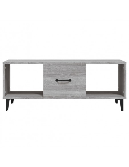 Tavolino da Salotto Grigio Sonoma 102x50x40cm Legno Multistrato