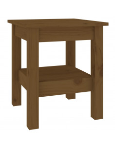 Tavolino da Salotto Miele 35x35x40 cm Legno Massello di Pino 2