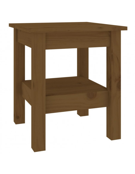Tavolino da Salotto Miele 35x35x40 cm Legno Massello di Pino