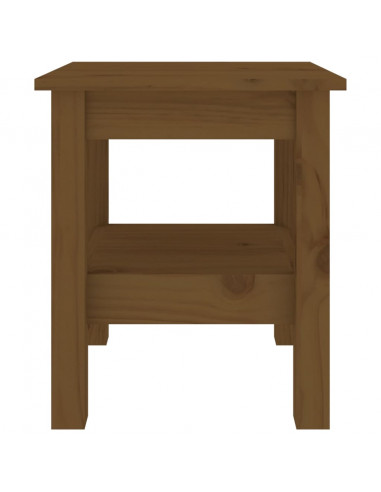 Tavolino da Salotto Miele 35x35x40 cm Legno Massello di Pino