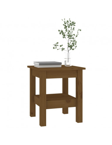 Tavolino da Salotto Miele 35x35x40 cm Legno Massello di Pino