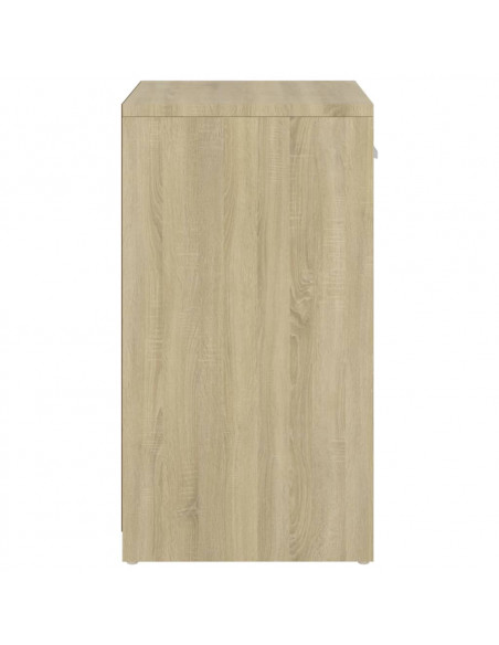 Panca Porta Scarpe Rovere Sonoma 94,5x31x57cm Legno Multistrato