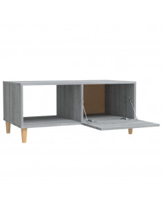 Tavolino Salotto Grigio Sonoma 89,5x50x40 cm Legno Multistrato 2