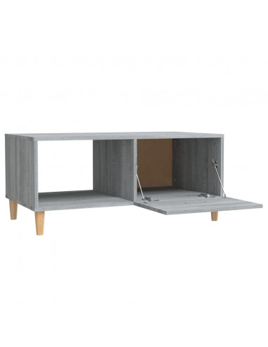 Tavolino Salotto Grigio Sonoma 89,5x50x40 cm Legno Multistrato