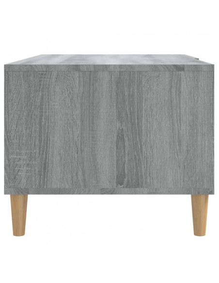 Tavolino Salotto Grigio Sonoma 89,5x50x40 cm Legno Multistrato