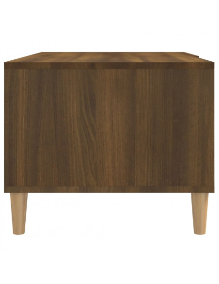 Tavolino Salotto Rovere Marrone 89,5x50x40 cm Legno Multistrato