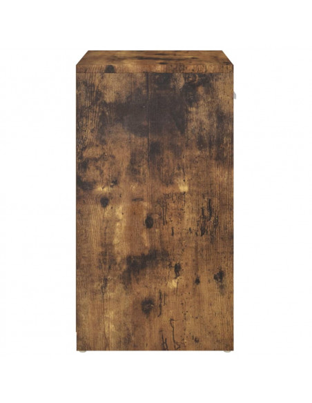 Panca Porta Scarpe Rovere Fumo 94,5x31x57cm Legno Multistrato