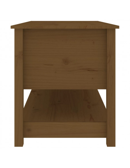 Tavolino da Salotto Miele 102x49x55cm in Legno Massello di Pino