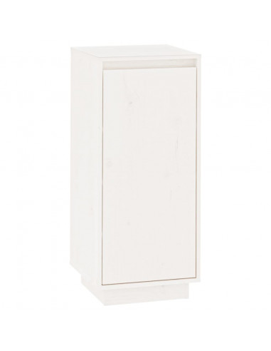 Scarpiera Bianca 35x35x80 cm in Legno Massello di Pino