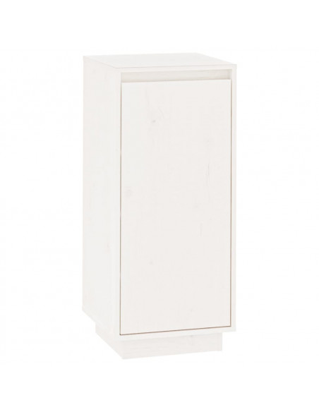 Scarpiera Bianca 35x35x80 cm in Legno Massello di Pino