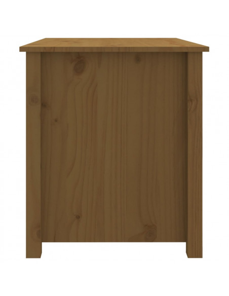 Tavolino da Salotto Miele 71x49x55 cm in Legno Massello di Pino
