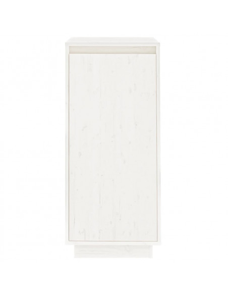 Scarpiera Bianca 35x35x80 cm in Legno Massello di Pino