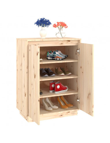 Scarpiera 60x35x80 cm in Legno Massello di Pino