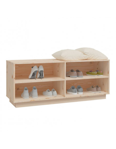 Scarpiera 110x34x45 cm in Legno Massello di Pino