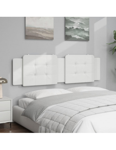 Cuscino Testiera Bianco 180 cm in Similpelle