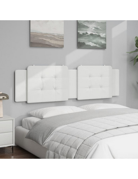 Cuscino Testiera Bianco 180 cm in Similpelle