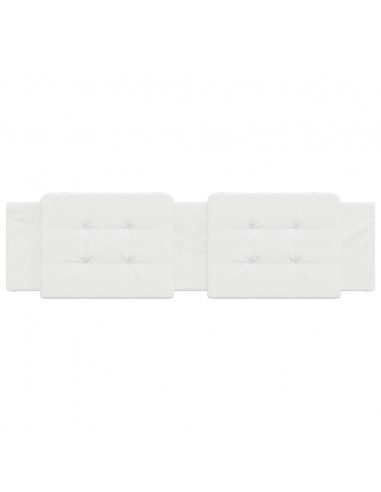 Cuscino Testiera Bianco 180 cm in Similpelle