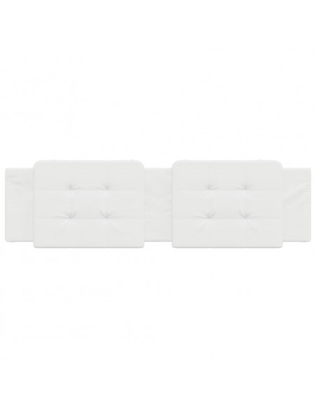 Cuscino Testiera Bianco 180 cm in Similpelle