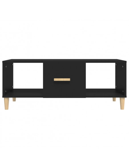 Tavolino da Salotto Nero 102x50x40 cm in Legno Multistrato