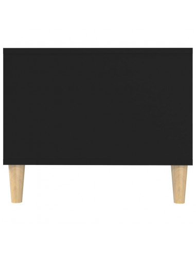 Tavolino da Salotto Nero 102x50x40 cm in Legno Multistrato
