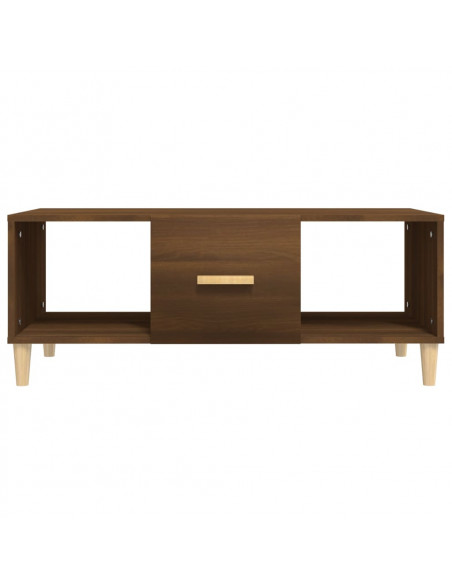 Tavolino Salotto Rovere Marrone 102x50x40 cm Legno Multistrato