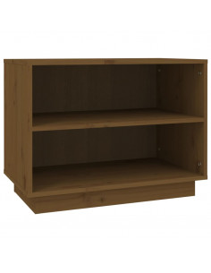 Scarpiera Marrone Miele 60x34x45 cm in Legno Massello di Pino 2