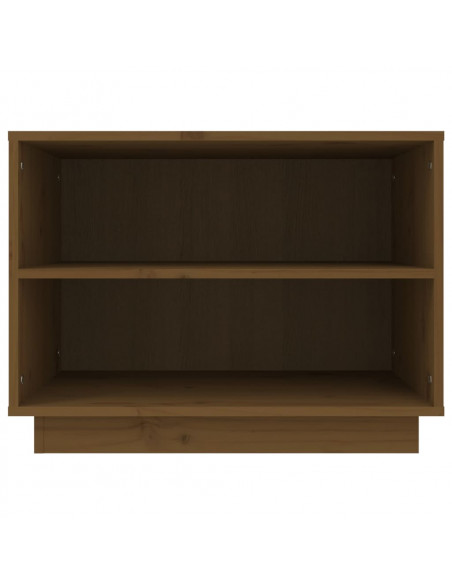 Scarpiera Marrone Miele 60x34x45 cm in Legno Massello di Pino