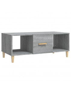 Tavolino da Salotto Grigio Sonoma 102x50x40cm Legno Multistrato 2
