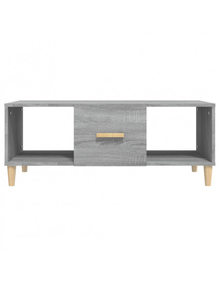 Tavolino da Salotto Grigio Sonoma 102x50x40cm Legno Multistrato