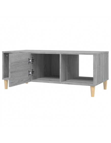Tavolino da Salotto Grigio Sonoma 102x50x40cm Legno Multistrato