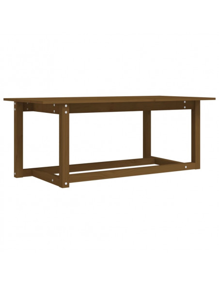 Tavolino da Salotto Miele 110x55x45 cm Legno Massello di Pino