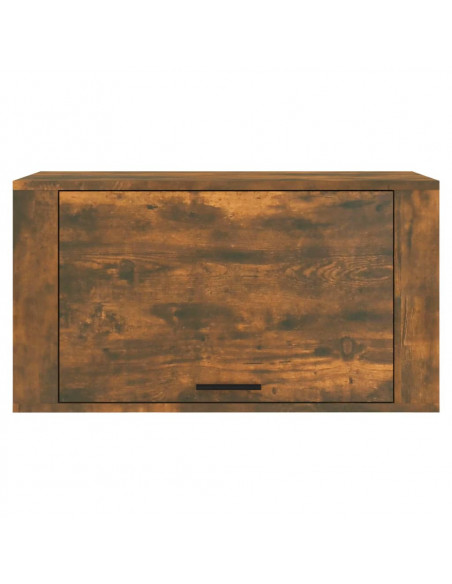 Scarpiera a Muro Rovere Fumo 70x35x38 cm Legno Massello Pino