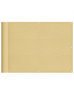 Paravento da Balcone Sabbia 75x400 cm 100% Poliestere Oxford 2