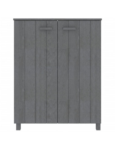 Scarpiera HAMAR Grigio Scuro 85x40x108 cm in Legno di Pino