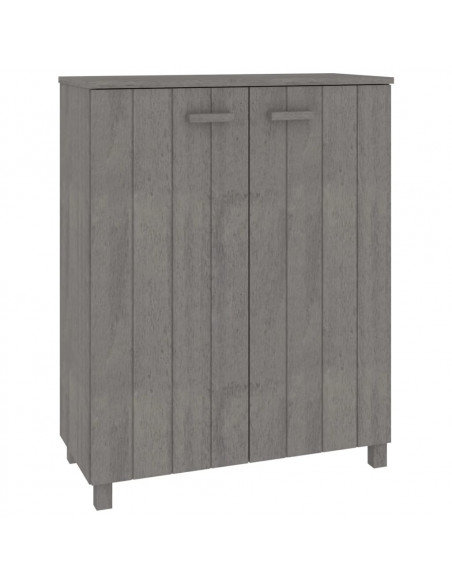 Scarpiera HAMAR Grigio Chiaro 85x40x108 cm in Legno di Pino