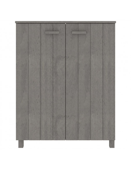 Scarpiera HAMAR Grigio Chiaro 85x40x108 cm in Legno di Pino