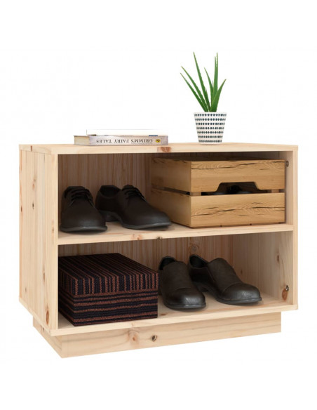 Scarpiera 60x34x45 cm in Legno Massello di Pino