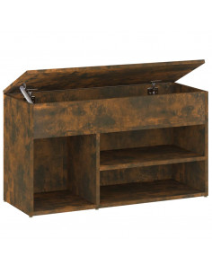 Scarpiera Rovere Fumo 80x30x45 cm in Legno Multistrato 2
