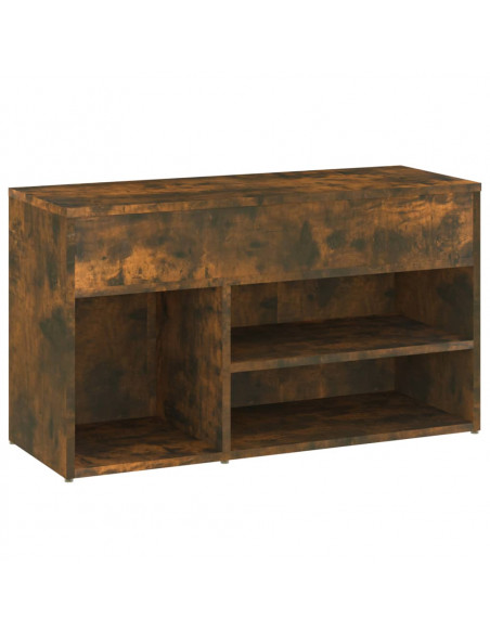 Scarpiera Rovere Fumo 80x30x45 cm in Legno Multistrato